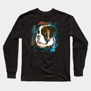 Boxer dog Portrait Long Sleeve T-Shirt